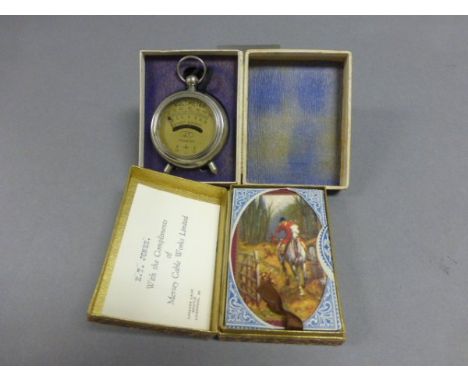 Pack of Playing Cards presented With Compliments of Mersey Cable Works Ltd plus a Boxed Pocket Voltmeter