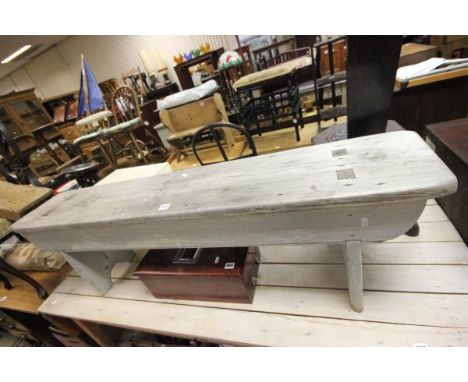 Rustic Pine Painted Bench
