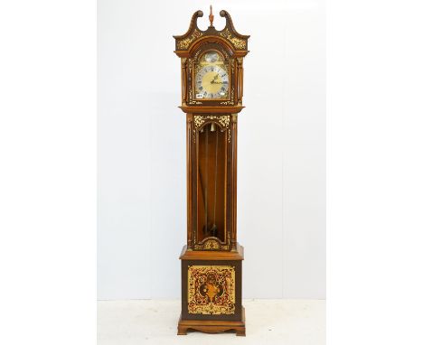 Longcase clock, decorated in the manner of André Charles Boulle, 208.5cm high