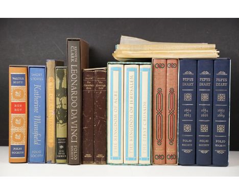 Books - A collection of 11 The Folio Society hardback books &amp; box sets to include Steven Runciman - A History of the Crus