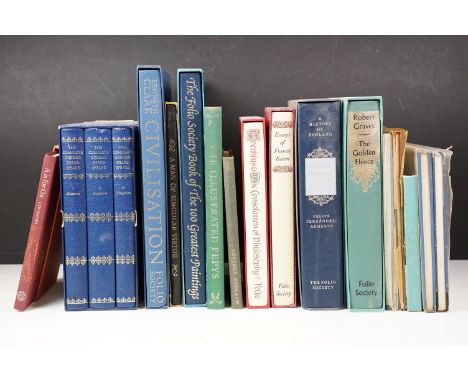 Books - A collection of The Folio Society hardback books to include The Complete Oxford Shakespeare box set, The Folio Societ
