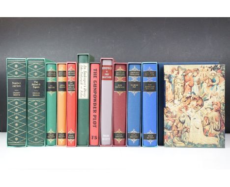 Collection of Folio Society books in slip cases to include six Anthony Trollope titles including 'The American Senator', La V