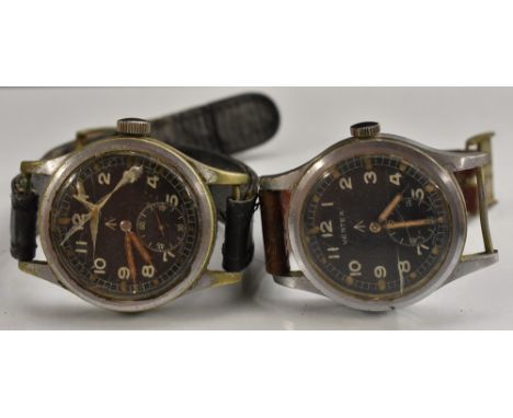 Vertex - a military issue WWW watch, black dial, Arabic numerals, minute track, luminous hands and hour dots, manual 15 jewel