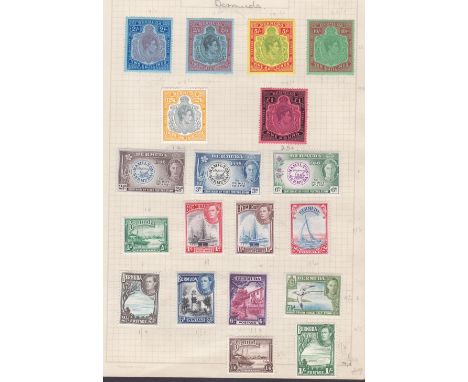 STAMP COLLECTION : Two early albums of Commonwealth issues and World stamps. Good contemporary mint and used lot with some us