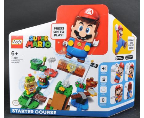 Lego Set - Super Mario - a factory sealed Lego Mario set No. 71360 Adventures With Mario Starter Course. The set featuring a 