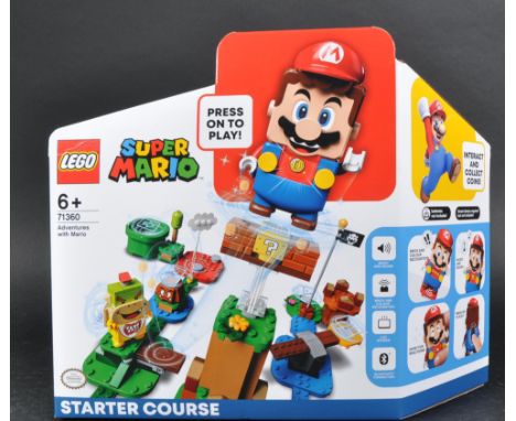 Lego Set - Super Mario - a factory sealed Lego Mario set No. 71360 Adventures With Mario Starter Course. The set featuring a 