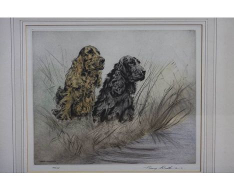 Two etchings after Henry Wilkinson, Studies of dogs