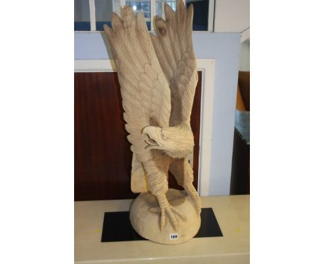 Large carved model of an Eagle