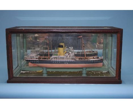 A cased scratch built model of the 'Celtic', 84cm wide