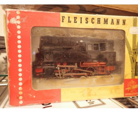 Boxed Fleischmann locomotive 0-6-0 German tank engine 1321
