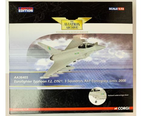 Corgi Aviation 1/72 scale AA36405 Eurofighter RAF Coningsby Lincs 2008 mint boxed