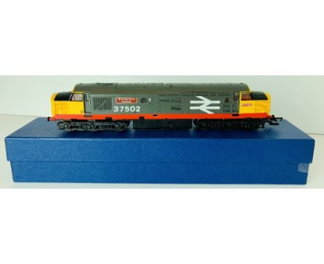 Lima OO Gauge Class 37 502 British Steel Teeside loco comes in aftermarket leatherette box
