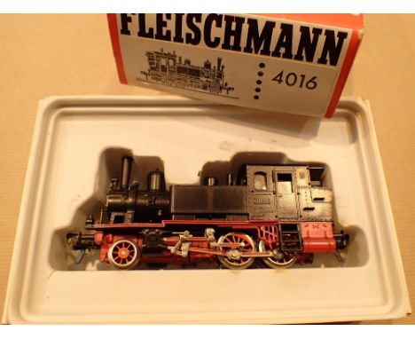 Boxed Fleischmann locomotive 2-4-0 German tank engine 4016