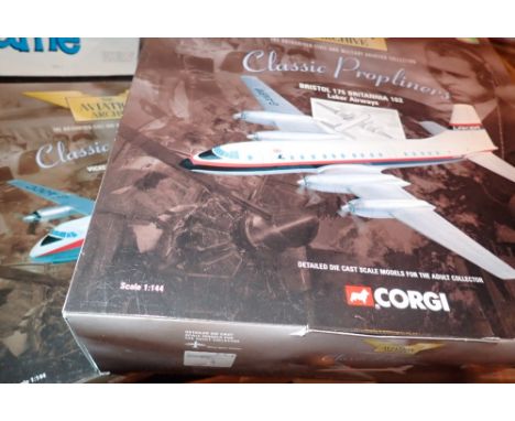 Corgi Aviation Archive Classic Propliners 1:144 scale Vickers Viscount 700 British Eagle 175 Brittania 102 Laker