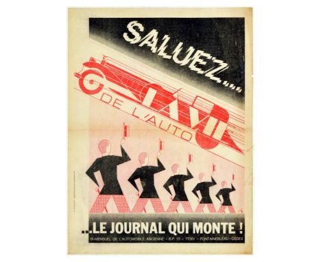 Original vintage advertising poster for La Vie de l'Auto le journal qui monte! / The Life of the Car a rising magazine, the p