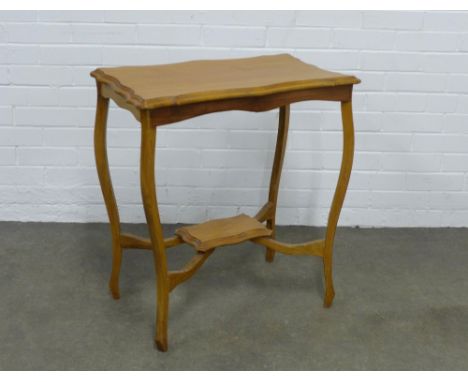 Vintage serpentine two tier table 69 x 73 x 42cm. 