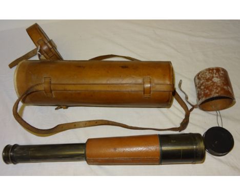 The Albermarle Telescope by J H Steward, Strand, London in leather case.