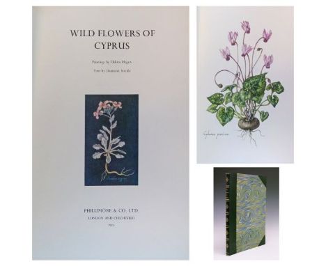 Books - Elektra Megaw (Illus) and Desmond Meikle - Wild Flowers Of Cyprus, published by Phillimore & Co Ltd, first edition 19