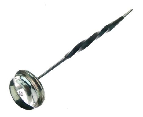 19th Century  Scottish provincial silver toddy ladle by Alexander Cameron of Dundee, hallmarked to the interior of the bowl, 