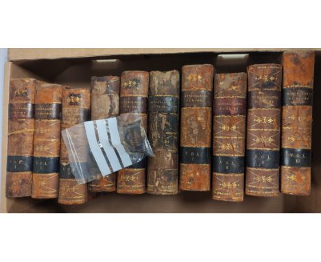 GIRDLESTONE JOHN.&nbsp;&nbsp;Miscellanea Curiosa.&nbsp;10 manuscript volumes.&nbsp;Each volume, 8" x 5.5", with approx. 350 w