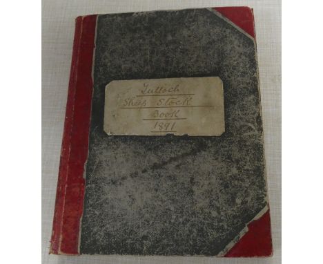 Highland Sheep Farming.&nbsp;&nbsp;Tulloch Sheep Stock Book. Manuscript vol. with detailed information covering the period 18