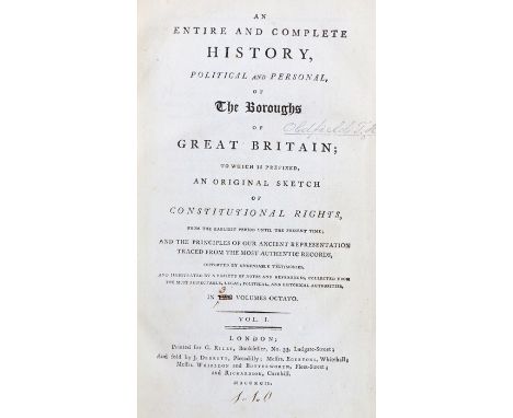 An entire and complete political and personal of the Boroughs of Great Britain; to which is prefixed an original sketch of co