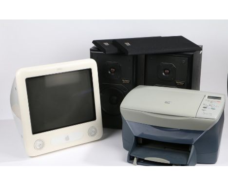 Pair of Technics SB-CS55 speakers, together with a HP PSC-750 print and an eMac (4)