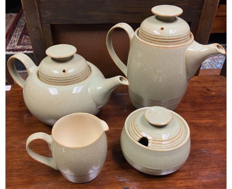 Denby tea and coffee four piece service. 