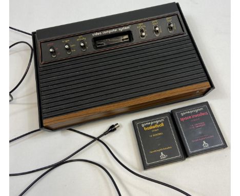 Atari console with two games. 