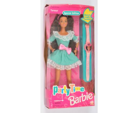 Mattel Barbie Party Time Teresa doll, 12244, 1994, Near Mint to Mint, NRFB, within Fair Plus to Good box (wear and tear / ind