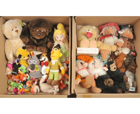 Collection of mainly TV related vintage plush toys, including: First Love Bungo, Orinoco and Alderney Wombles; Disney Bashful