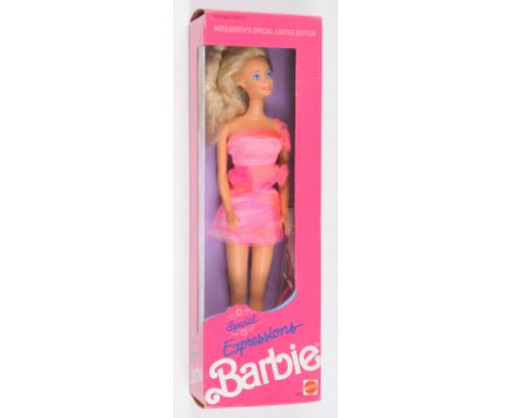 Mattel Barbie Special Expressions Barbie doll, Woolworth's Special Limited Edition, 5504, 1990, Near Mint to Mint, NRFB, with