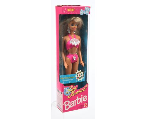 Mattel Barbie Sun Jewel Barbie doll, 10953, 1993, Near Mint to Mint, within Good Plus box (with miniature catalogue still att
