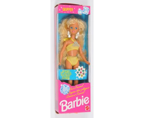 Mattel Barbie Sun Jewel Skipper doll, 10955, 1993, Near Mint to Mint, within Good Plus to Excellent box (with miniature catal