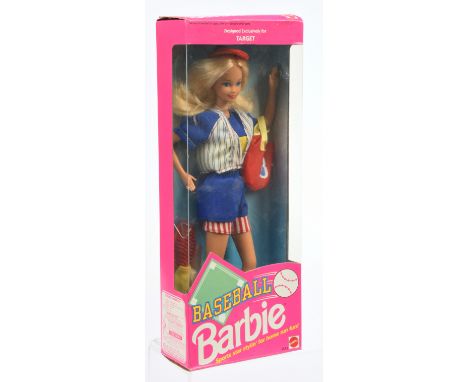 Mattel Baseball Barbie doll, Target Exclusive, 4583, 1992, Near Mint to Mint, within Excellent box (crease / indents / edge w