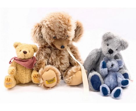 Merrythought Cheeky Bear and others including: (1) Merrythought Cheeky Bear, mohair, MISSING swing labels, 15"/38cm; (2) Bagg