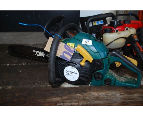 A 38cc petrol chainsaw.