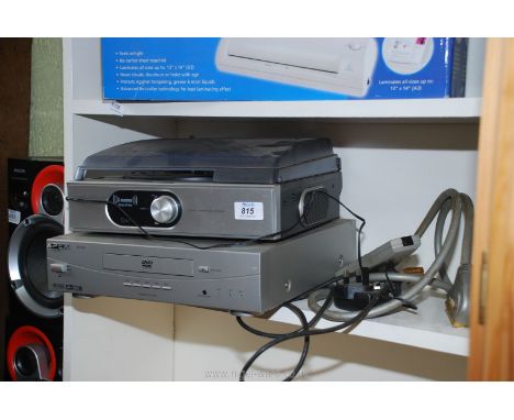 Apex DVD player and mini record player.
