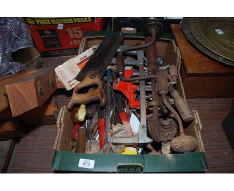 Box of miscellaneous tools