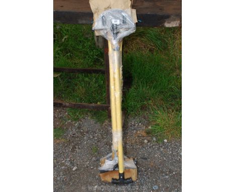 Four lawn edging tools.