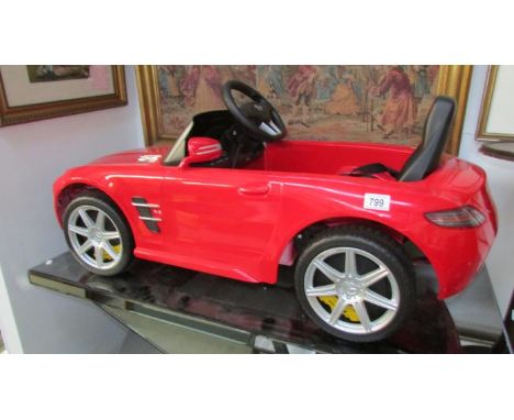 A Mercedes Benz - SLS AM( - Rastar baby electric ride on remote control / manual car (fully working when charged and comes co