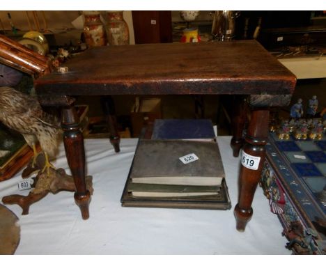 A mahogany stool
