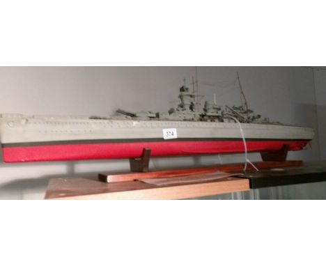 A model battleship