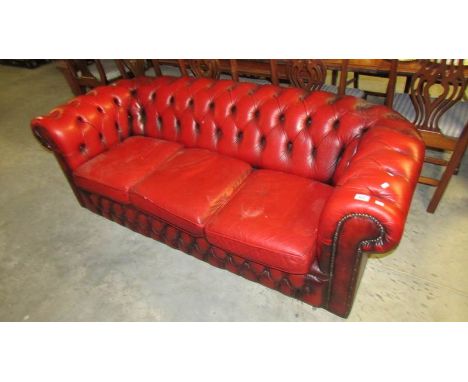 A 3 seat Chesterfield sofa