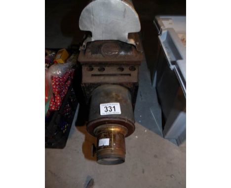 A Victorian magic lantern projector