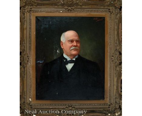 Andres Molinary (Gibraltarian/New Orleans, 1847-1915), "Portrait of Martin Behrman (1864-1926), Mayor of New Orleans", oil on