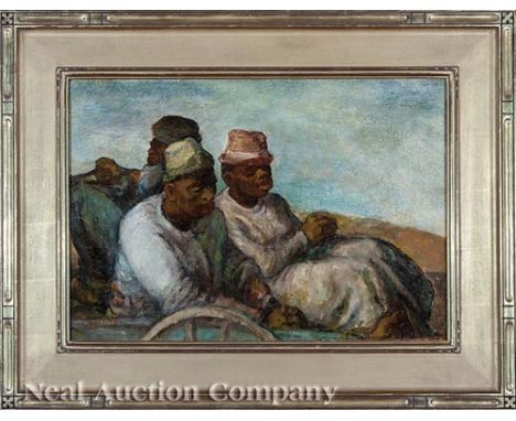 Henry Botkin (American/Charleston, 1896-1983), "End of Day", oil on canvas, signed lower left, "The Charleston Renaissance Ga