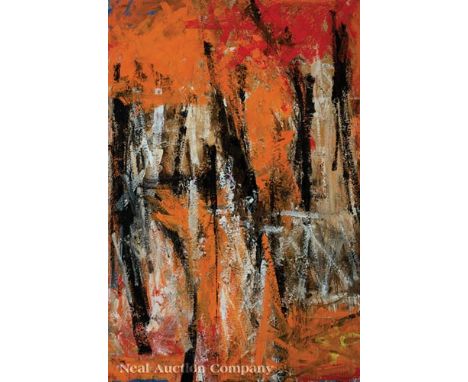 Fritz Bultman (American/New Orleans, 1919-1985), "Horizon: Glutton of Autumn", 1957, oil on canvas, signed, titled, dated, "M