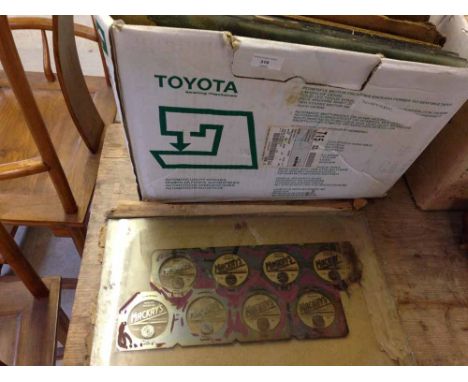 10 vintage glass photographic printing plates.  
