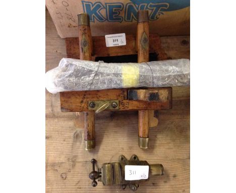 Vintage M Hampton rebate plane together with a jeweller/model makers brass vice.  